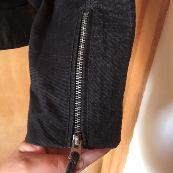 Lucky Brand Mix Hybrid Canvas Leather Jacket Size Medium - Picture 7 of 7